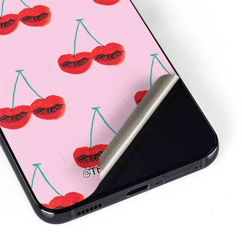 Bouffants and Broken Hearts Cherry Lash Galaxy S22 Plus Skin